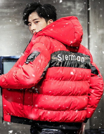 冬季外套男士2018新款衣服韩版潮流工装帅气学生男装服 89006红色 2xl