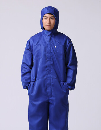 夏季薄款透气连体服男汽修厂服劳保服车间喷漆服连帽防尘衣工作服 艳