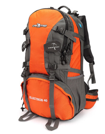 骆驼登山包双肩男旅行包女防水大容量运动徒步超轻60l升户外背包 橘