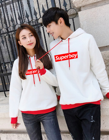 笙韵情侣装秋冬连帽卫衣女装2018新款长袖男女韩版宽松大码外套学生