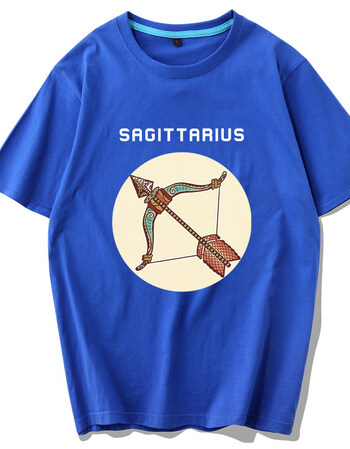好货】射手座sagittarius十二星座t恤男短袖潮牌半袖女潮流上衣服夏