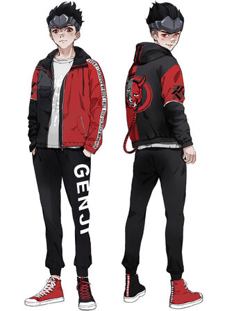 守望周边男源氏cos邪鬼动漫先锋衣服游戏卫衣二次元般若外套2018 外套