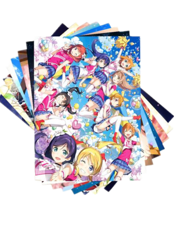 動漫海報 二次元周邊高清壁紙 牆紙壁畫貼畫遊戲周邊中海報 lovelive