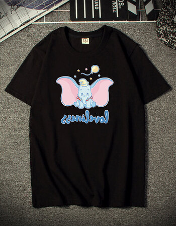 【精选新品】2019夏同款潮牌loewe小飞象短袖t恤男女bf风宽松情侣装