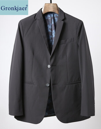 格纶夏尔重磅 高端品质男装休闲西服 男便服单西纯色修身商务绅士西装