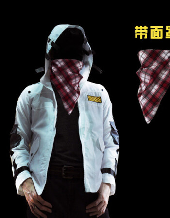 男童刺激战场学生绝地求生吃鸡儿童黑色风衣男套装衣服连帽 吃鸡连帽