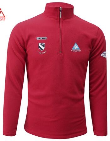 【全球好物节】法国公鸡高尔夫服装球衣休闲运动长袖恤男半拉链立领大