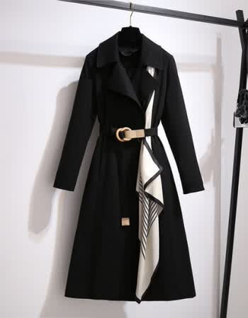 高品质秋季风衣外套女风衣女中长款秋装新款洋气减龄显瘦气质女士外套