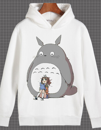 龙猫宫崎骏动漫卫衣连帽长袖外套秋冬男女加绒二次元周边衣服 龙猫