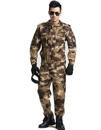 户外通用迷彩服套装男女中厚款春秋户外拓展工作服作训服军训服 通用