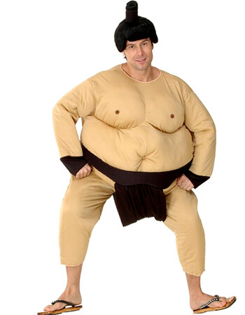 阿坡饵 相扑服 日本胖子摔跤散打服装 cosplay武士衣服大力士
