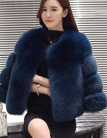 2018冬季仿狐狸毛处理皮草外套女韩版修身短款小香风潮海宁皮草女