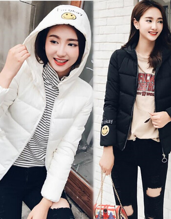 短款羽绒棉服女17秋冬季12-15岁女孩13初中14高中学生轻薄小棉袄 (码