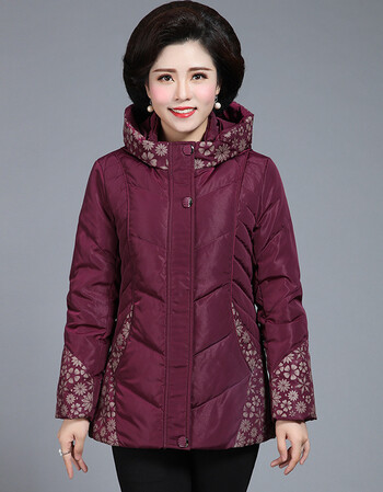 中老年轻薄羽绒服女短款妈妈装冬装白鸭绒外套中年人女装2017新款