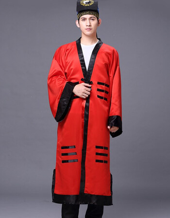 素趣道士服装表演服装道服法衣道袍及太极配饰佛尘茅山道士服 红色