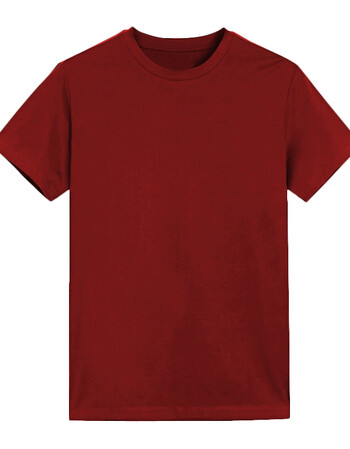 纯色t恤男新款男士纯色纯棉打底衫简约百搭 纯红(纯棉t恤) 2xl码(145