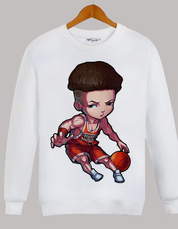 灌篮高手t恤樱木花道 加绒外套动漫周边篮球运动男女套头卫衣服装 17