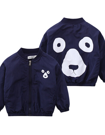 男童外套春季新款夹克2018童装2-4-6岁上衣儿童韩版休闲棒球服潮 藏青