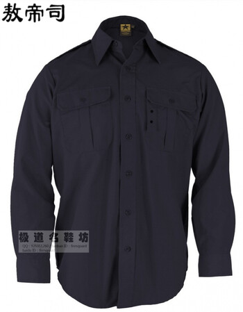 警察衬衣武警部队衬衫极道装备 美国 tactical dress 战术长袖衬衣 浅
