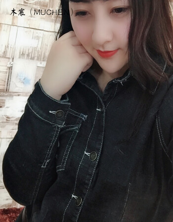 木宸大码女装2018春季新款胖妹妹修身社会女青年牛仔连体裤 藏青色