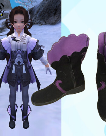 阿坡饵剑网3 儒风花萝cos 万花萝莉cos 儒风cos 鞋定制 45码