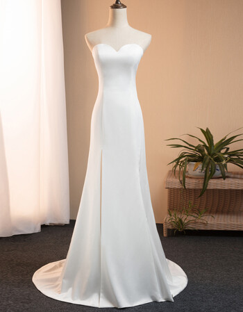 礼服2017新款年会女礼服拖尾修身抹胸晚宴会礼服长款晚装 g215(白色)