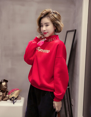 春装2018新款潮打底衫女秋冬宽松百搭春款秋衣外穿t