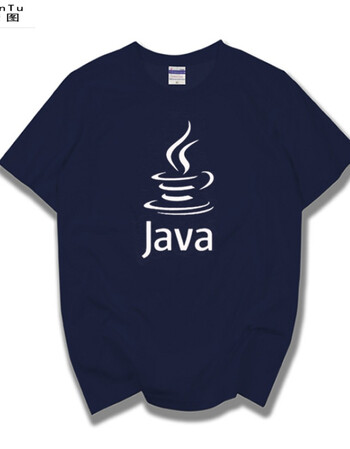 珂梵图java极客程序员编程语言个性时尚棉圆领宽松短袖男女情侣t恤