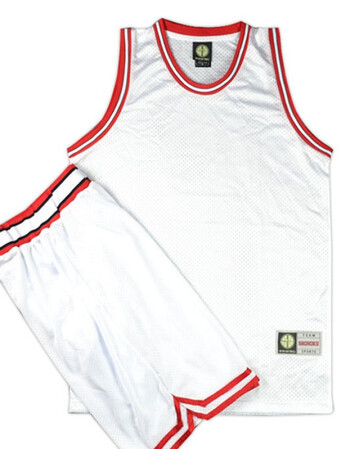 套装空白球衣山王工高队服比赛定制订制印号印字黑白16色 湘北(白色)