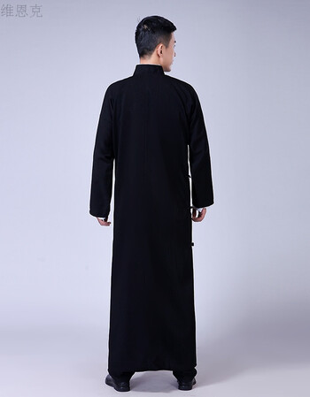 相声服装民国大褂长衫相声大褂长袍马褂伴郎服五四青年装演出服男