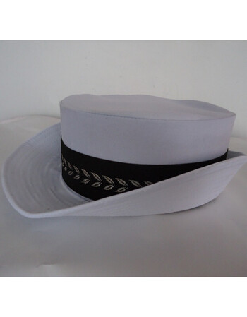 警察服男女童舞台演出服装小交警制服套装夏款短袖服 女白色帽子 130