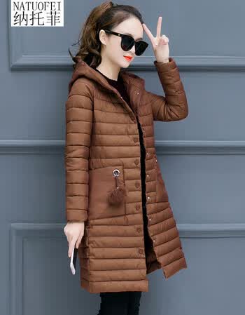 冬季新款薄棉袄羽绒棉女士韩版修身棉服外套 咖啡 xl【图片 价格 品牌