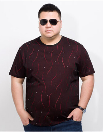 2018春夏季新品t恤男 大肚肥仔大码短袖t恤加肥加大