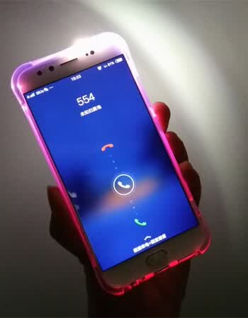 vivo y66i来电闪手机壳y66闪光手机套男女款y66l发光保护套新品潮 透