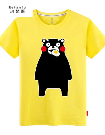 珂梵图熊本熊t恤 动漫周边体恤短袖男女熊本县萌熊衣服 kumamon夏装