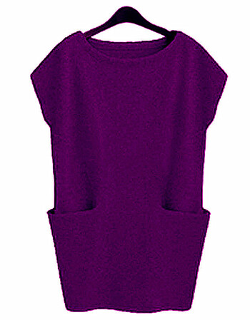 2017秋装中长款背心马甲红色大码女装百搭显瘦套头针织衫 紫色 5xl