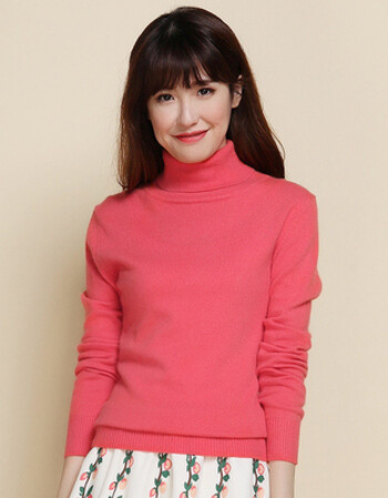 衫女高领套头纯色短款针织打底毛衣 亏本处理 即刻抢光sn9198 西瓜红