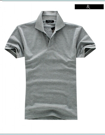uyuk带有领子男衫夏季短轴男士短袖t恤丅血短衫p0l0衫土 灰色 1888 xl