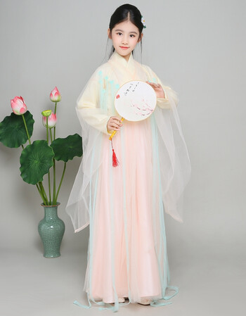 三生三世十里桃花白浅杨幂cos同款儿童古装演出服女仙女服装汉服cmz