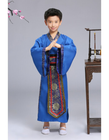 男裝 唐裝/中山裝 途尊(kingtrip) 兒童古裝漢服小男孩少幼兒寶寶書生