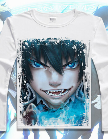 lanweifeilei青之驱魔师 奥村燐 恶魔 日本动漫周边长袖t恤衣服服装