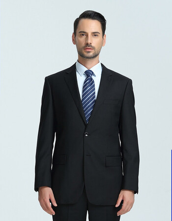 西服套装男女职业装韩版工作服商务正装休闲 西装男套装修身 男士黑色