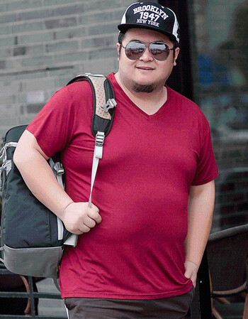 款男sn3812 酒红色-v领-莫代尔 2件减15 3件减30 5xl【240斤左右穿】