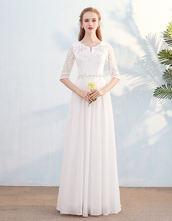 女合唱团演出服学生女士大合唱礼服女长款晚礼服新品春夏款2019 白色