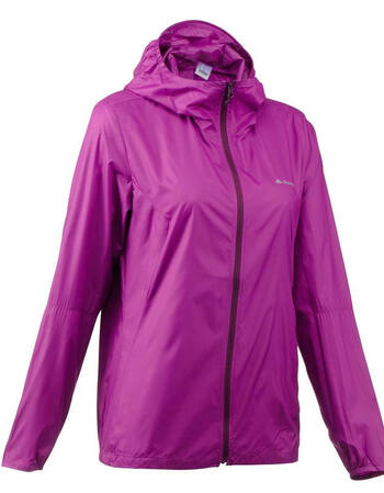 户外防晒衣男 女防晒服男皮肤衣女 quechua l3 女士紫色 l