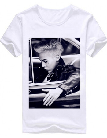 bigbang权志龙衣服短袖t恤男女同款新款goodboyt恤女 杏色 款式43 男