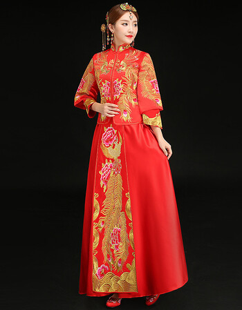 2018新款秀禾服新娘新款龙凤褂结婚礼服中式敬酒服古装婚纱秋季旗袍女