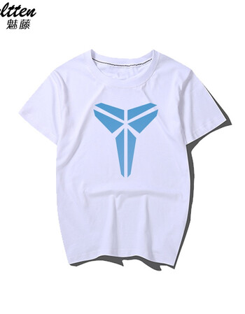 万虎2017新款 男子科比大logo运动透气短袖t恤867965-010 白兰 xxl