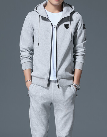 风沙渡运动套装男卫衣男连帽运动服套装春季外套男春秋衣服男士休闲