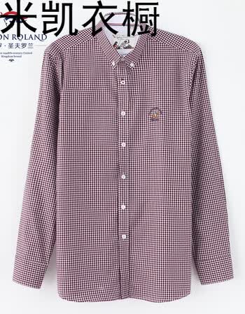 2017秋冬新款 男士羊毛格子衬衫 188 sfl178020 40